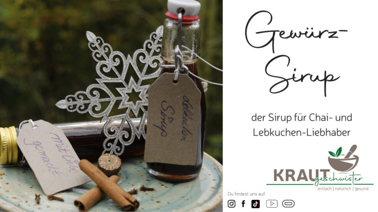 Ingwer-Zitrone-Minze-Sirup - Krautgeschwister
