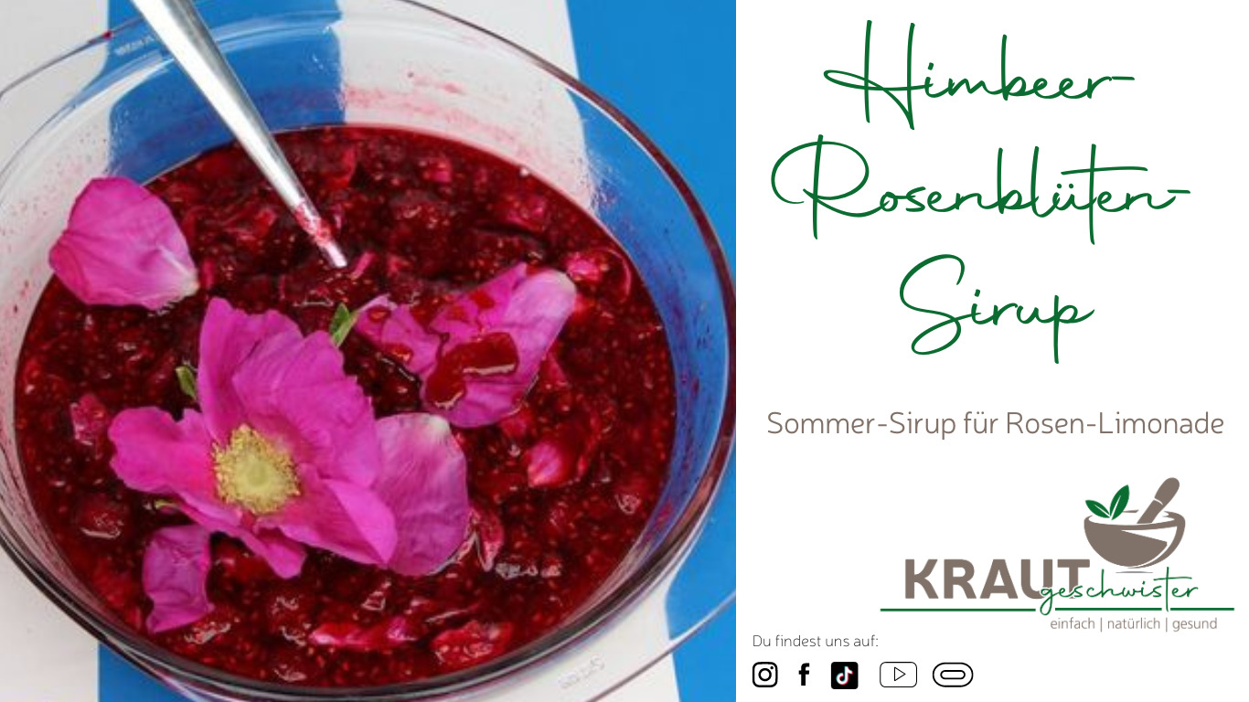 Read more about the article Himbeer-Rosenblüten-Sirup