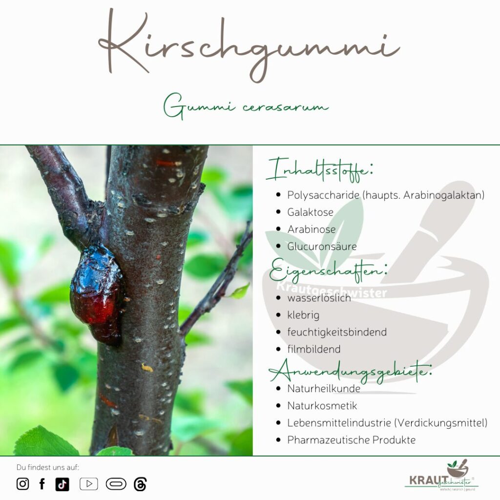 Kirschgummi Rohstoffprofil