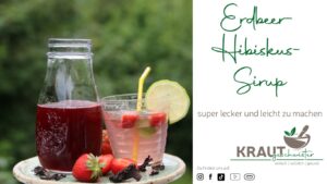 Erdbeer-Hibiskus-Sirup