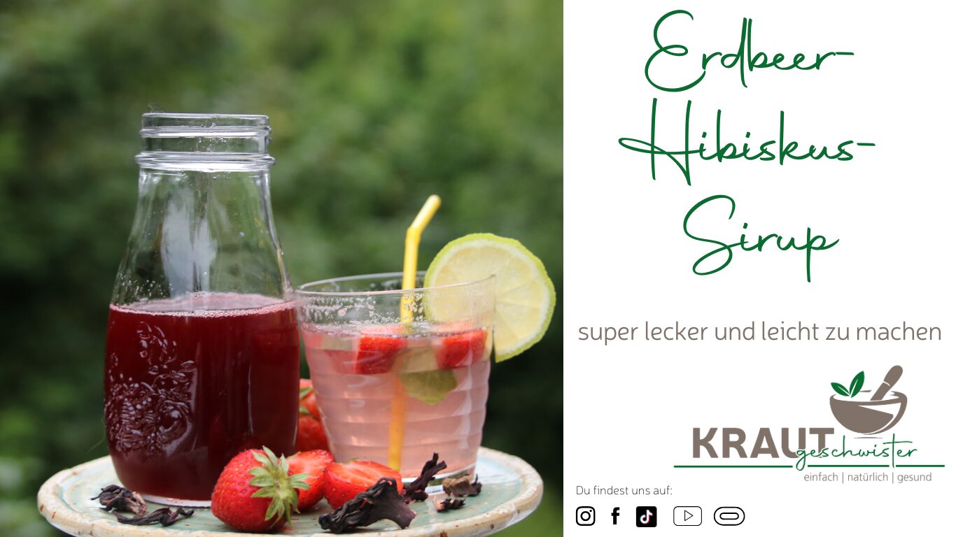 Mehr über den Artikel erfahren Erdbeer-Hibiskus-Sirup