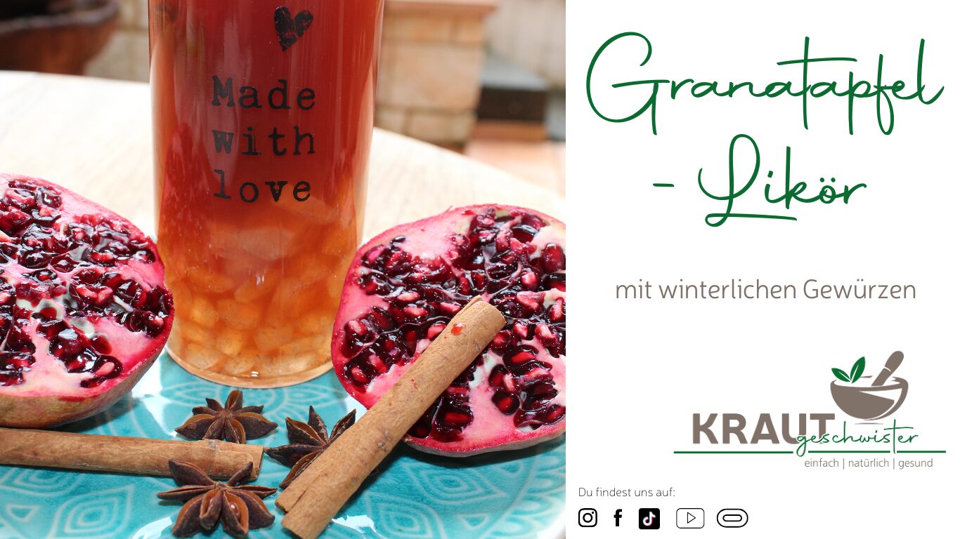 Mehr über den Artikel erfahren Winterlicher Granatapfel-Likör