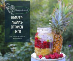 Ananas-Himbeer-Zitronen-Likör