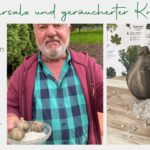 Räuchersalz und geräucherter Knoblauch