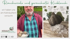 R&auml;uchersalz und ger&auml;ucherter Knoblauch