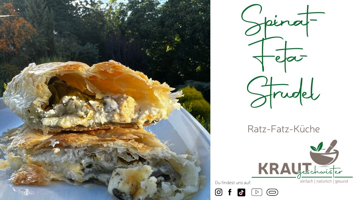 Mehr über den Artikel erfahren Spinat-Feta-Strudel mit frischen Kräutern