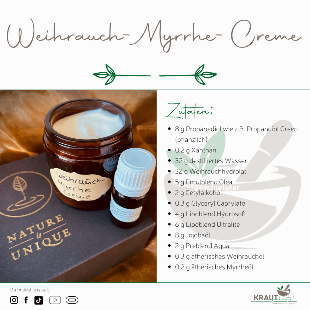 Weihrauch-Myrrhe-Creme