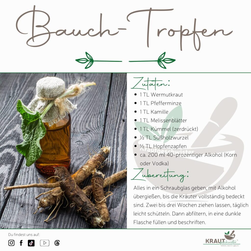Selbstgemachte Bauchtropfen (wie &#8222;Iberogast©&#8220;)