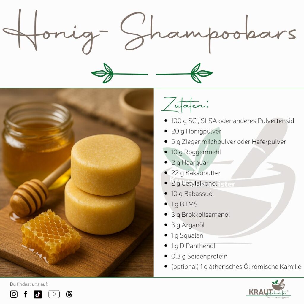 DIY Shampoobars mit Honig für gereizte Kopfhaut