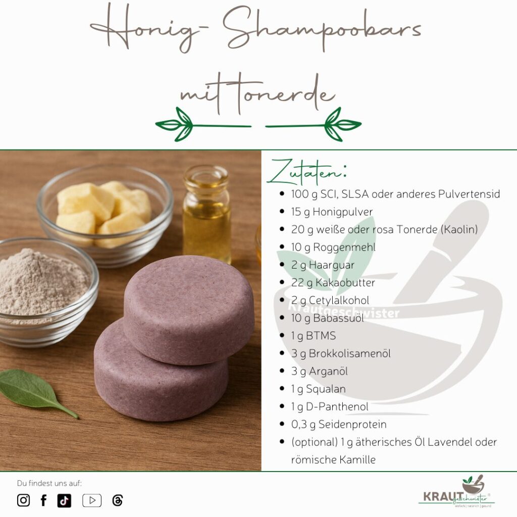 DIY Shampoobars mit Honig f&uuml;r gereizte Kopfhaut