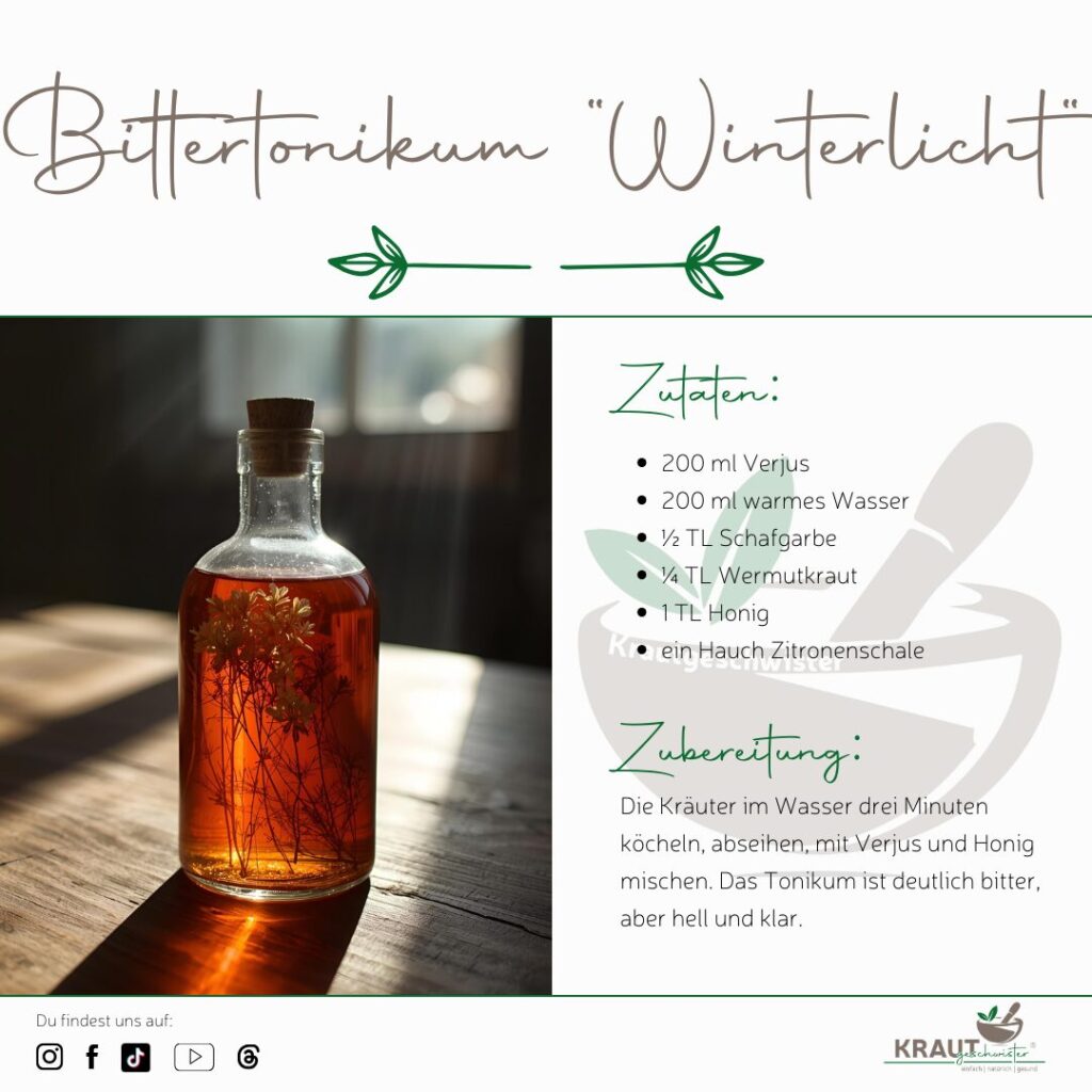 Winterliche Toniken – alte Heilweine und ihre moderne alkoholfreie Umsetzung