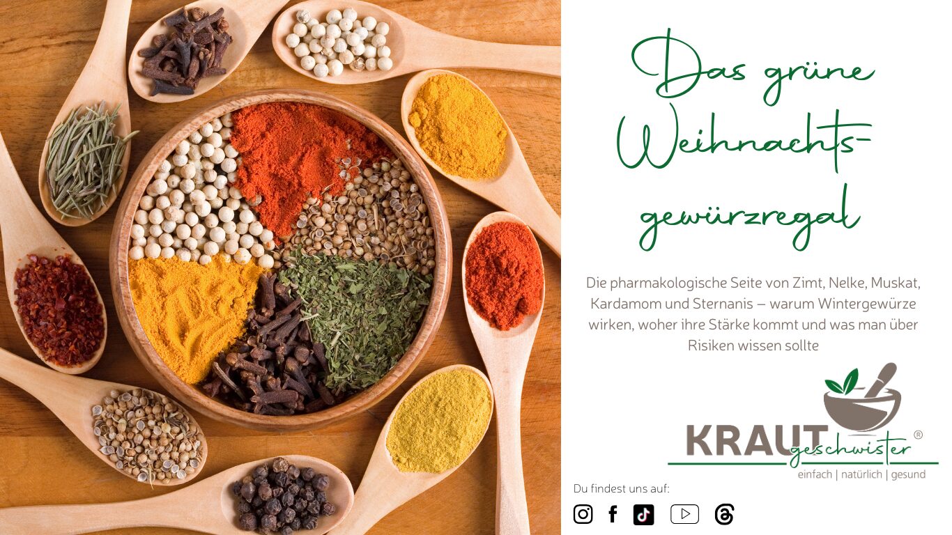 Das grüne Weihnachtsgewürzregal