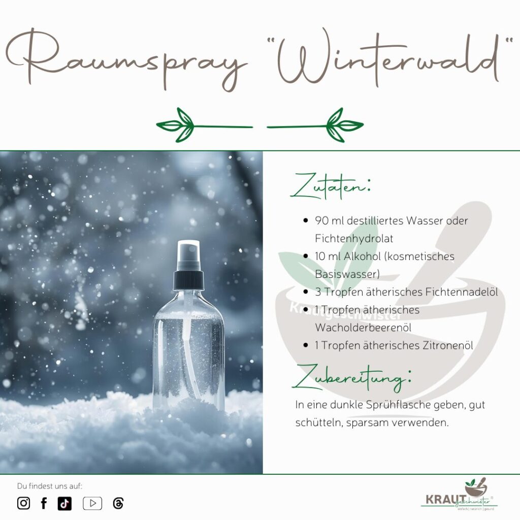 Kr&auml;uter f&uuml;r klare Winterluft &ndash; naturheilkundliche Raumsprays ohne Esoterik