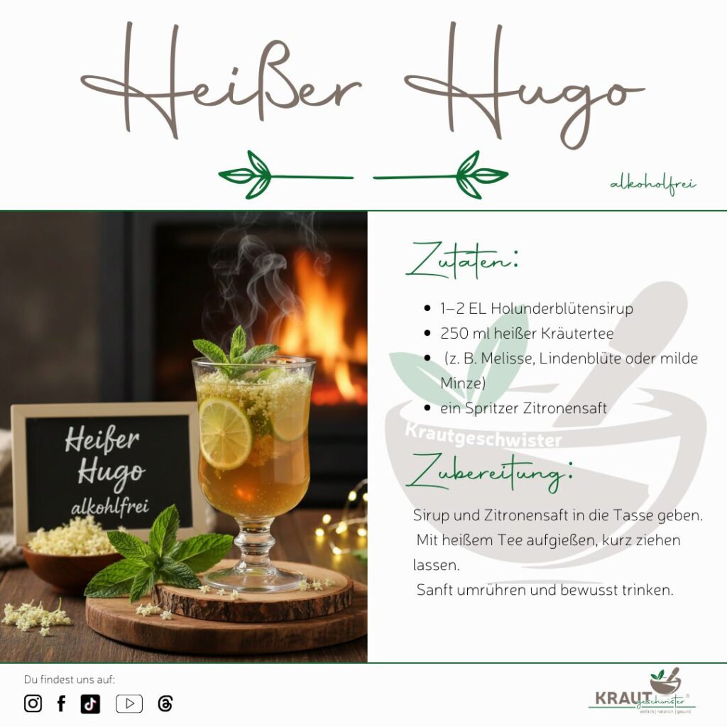 Hei&szlig;er Hugo &ndash; ein warmes Kr&auml;utergetr&auml;nk mit Wirkung