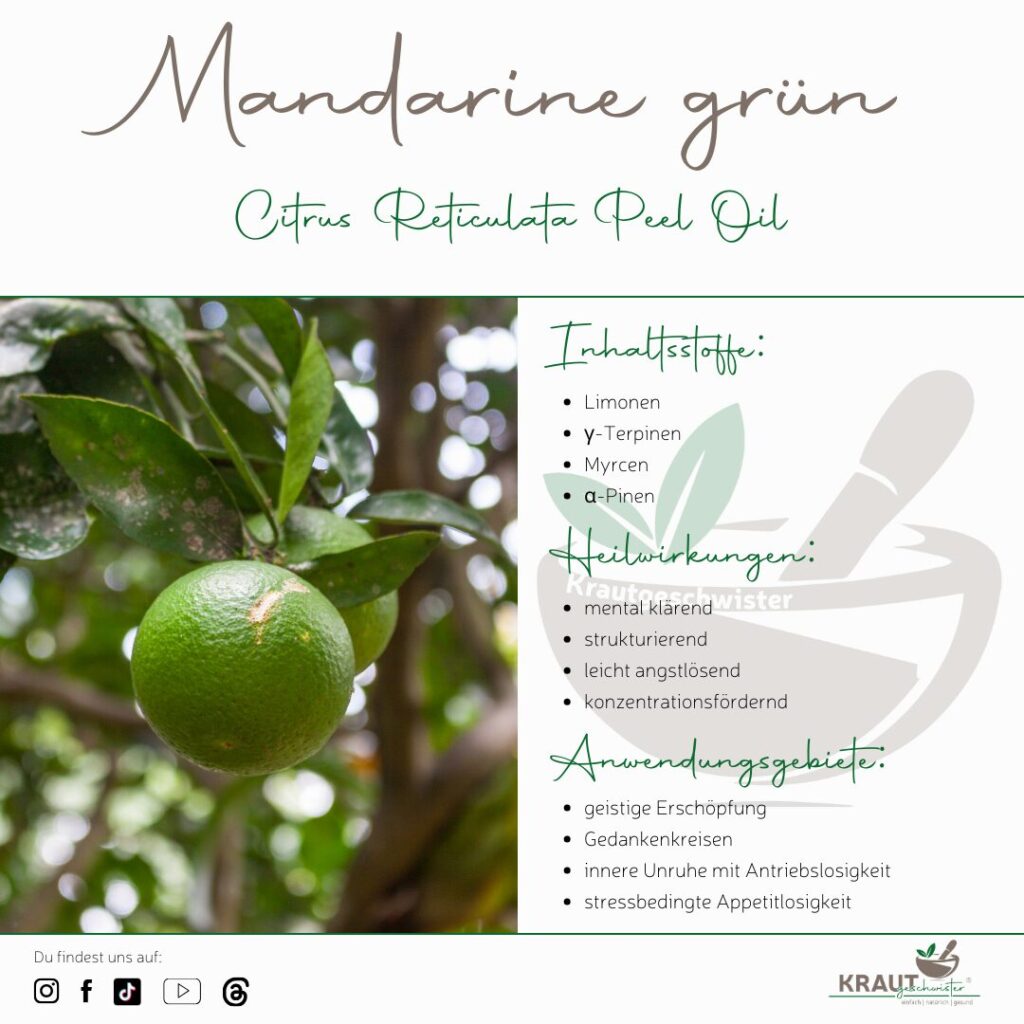 Mandarine &auml;therisches &Ouml;l Profil