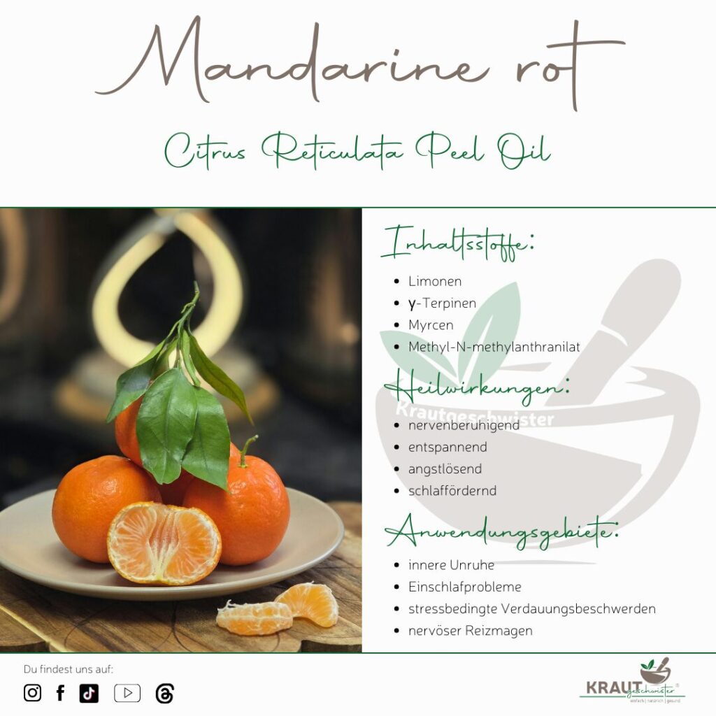 Mandarine &auml;therisches &Ouml;l Profil