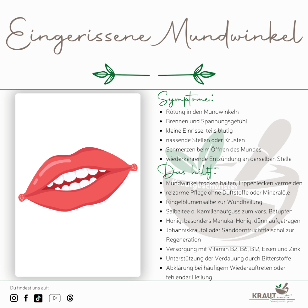 Eingerissene Mundwinkel