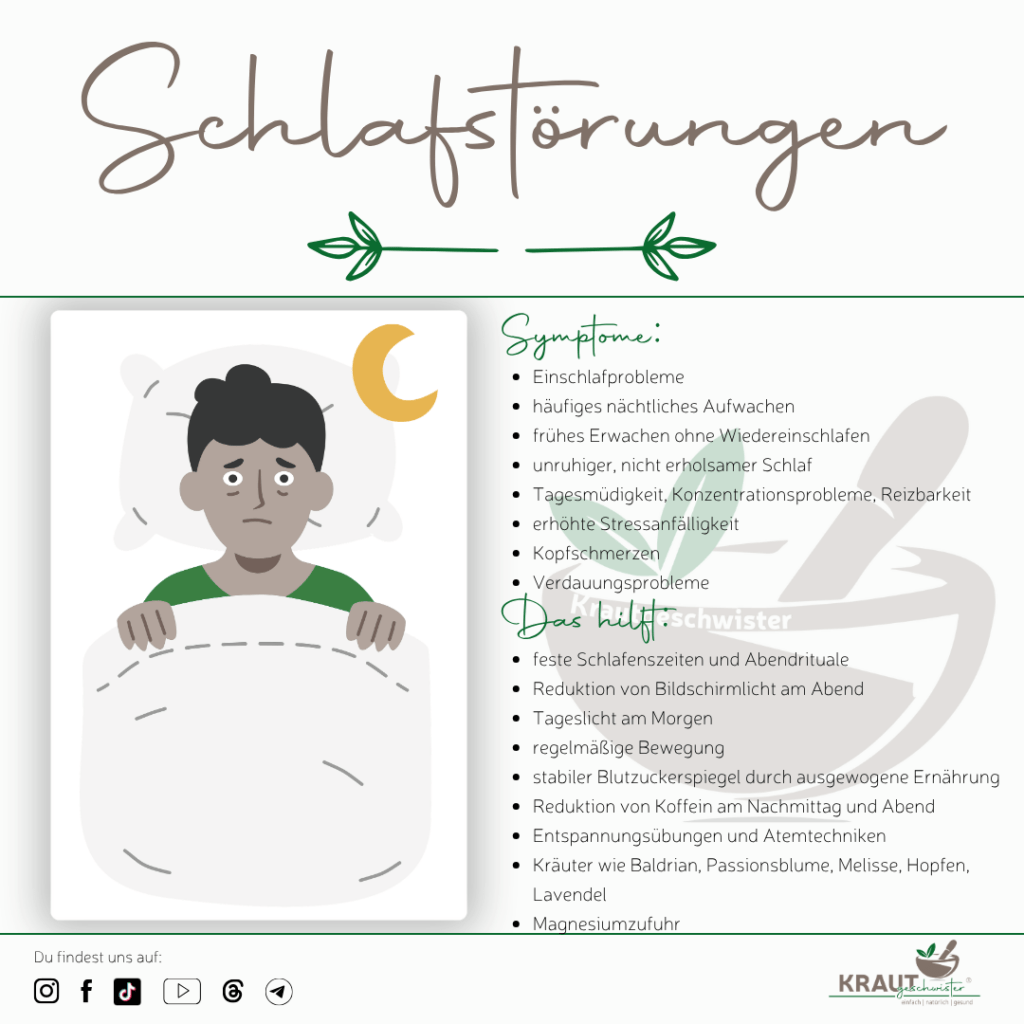 Schlafst&ouml;rungen und nat&uuml;rliche Ans&auml;tze mit Kr&auml;utern