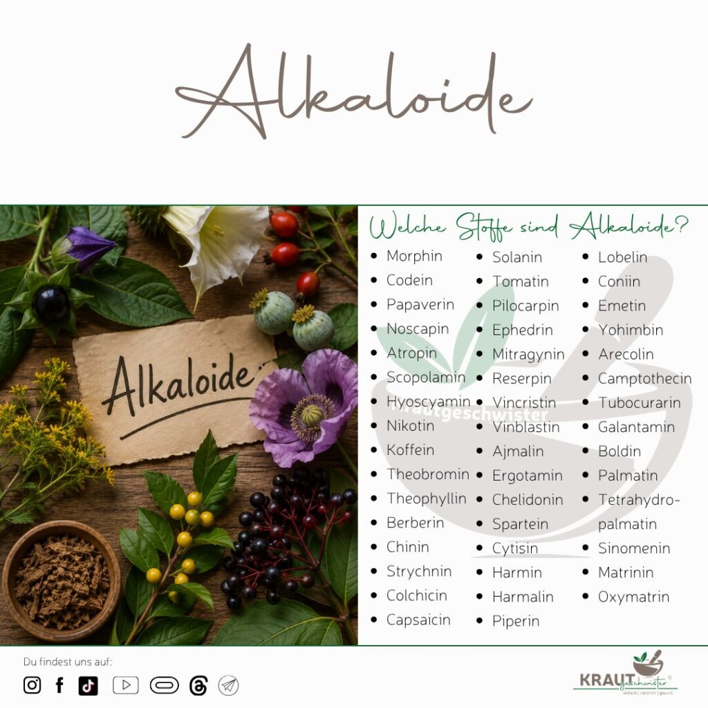 Alkaloide in Heilpflanzen