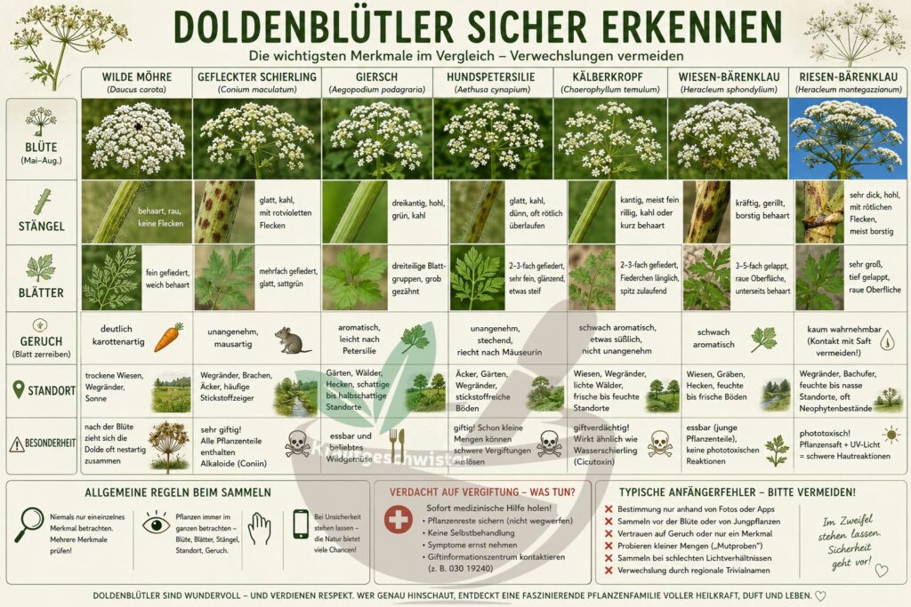 Doldenbl&uuml;tler sicher bestimmen