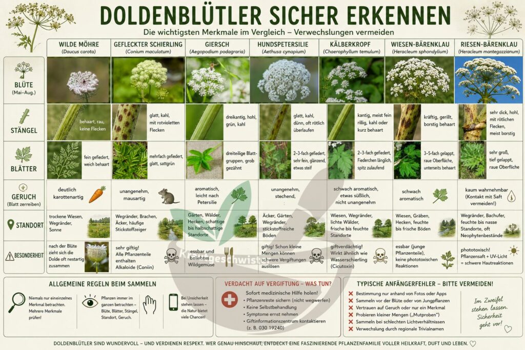 Doldenbl&uuml;tler sicher bestimmen