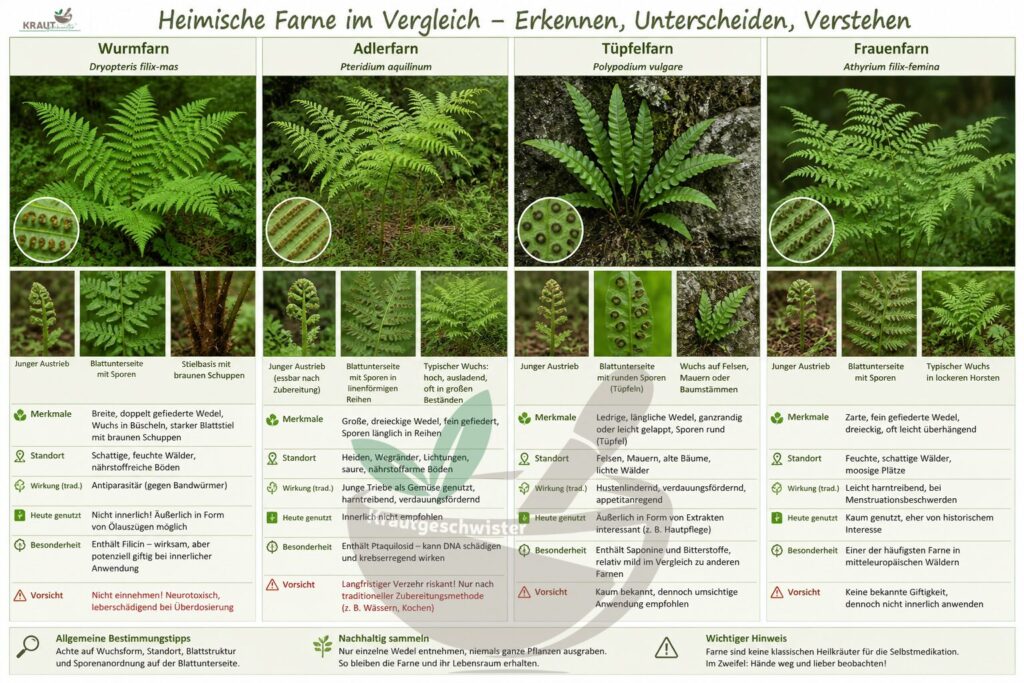 Heimische Farne &ndash; Heilkraut oder Risiko?