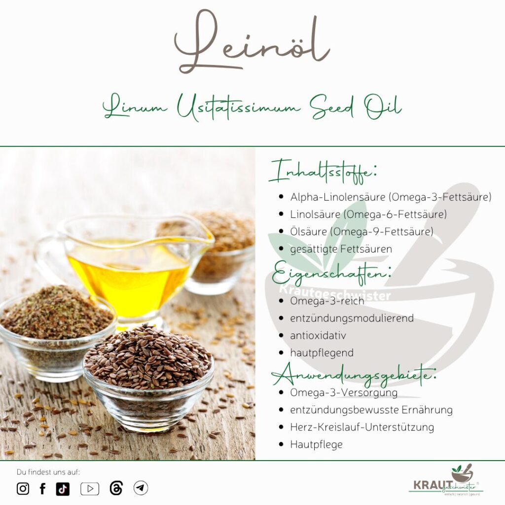 Lein&ouml;l &ndash; untersch&auml;tztes &Ouml;l zwischen Wissenschaft, Tradition und moderner Ern&auml;hrung