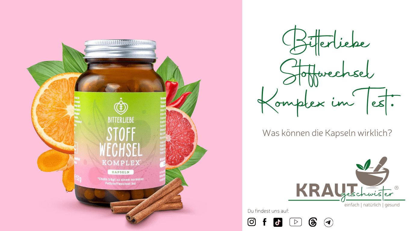 Mehr über den Artikel erfahren Bitterliebe Stoffwechsel Komplex im Test: Was können die Kapseln wirklich?
