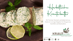 Herbstliche Kräuterbutter auf Vorrat