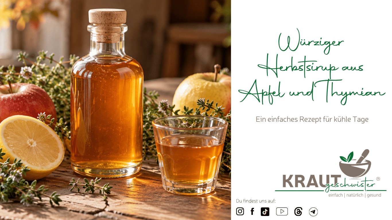 W&uuml;rziger Herbstsirup aus Apfel und Thymian